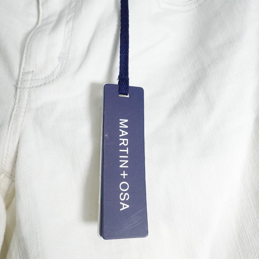 New Martin + Osa Slim Skinny Jeans Size 29 Salt Wash White Denim Stretch 29x31 - Picture 8 of 13